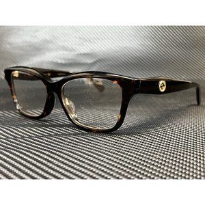 Gucci Havana Rectangular Women Eyeglasses